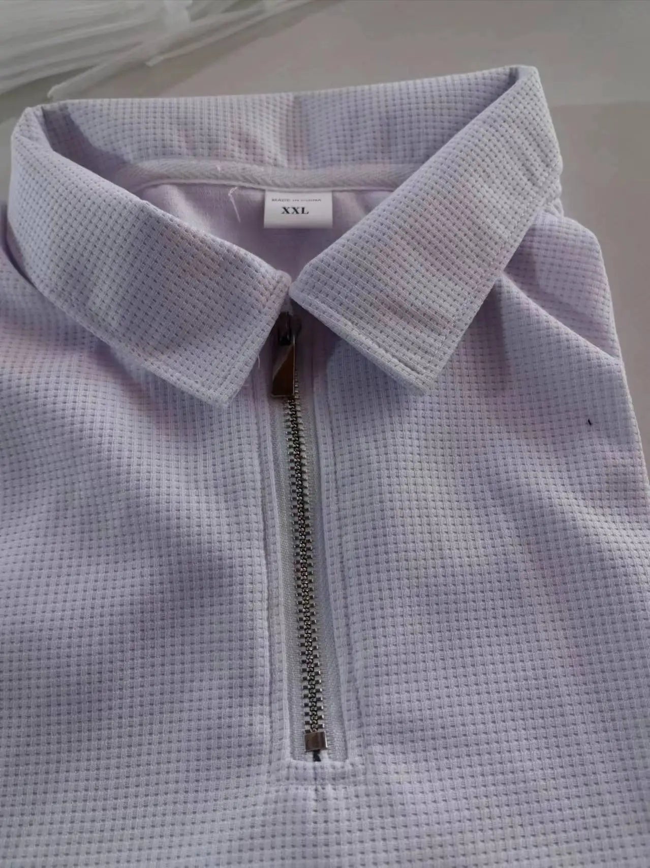 Europe and the United States men short sleeve shorts casual suit summer Waffle solid color casual loose lapel T-shirt suit men - Ellianto fashion Men's