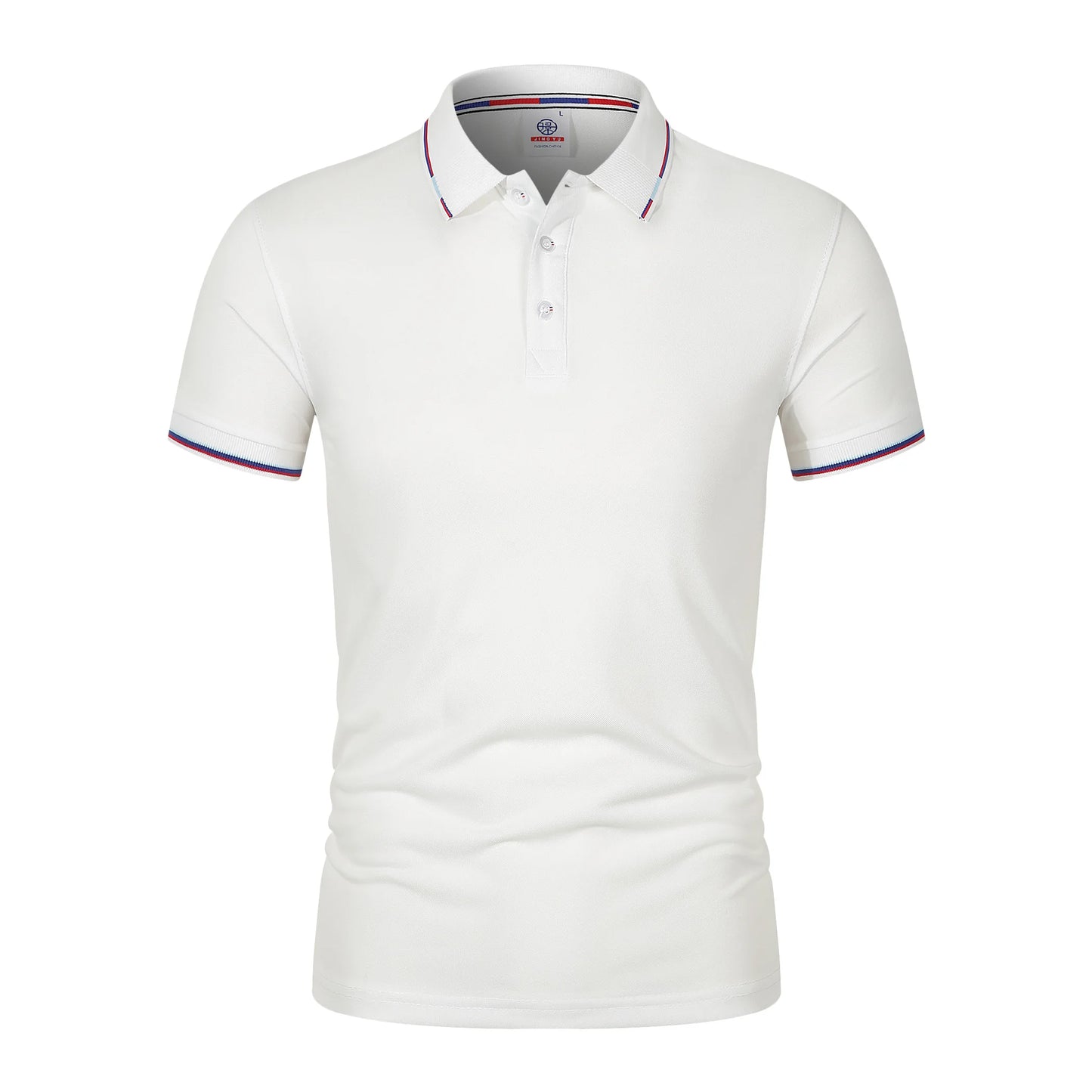 2025 New fashion high quality classic men's short sleeve polo summer casual polo collar S-3XL simple solid color breathable comf - Ellianto fashion Men's