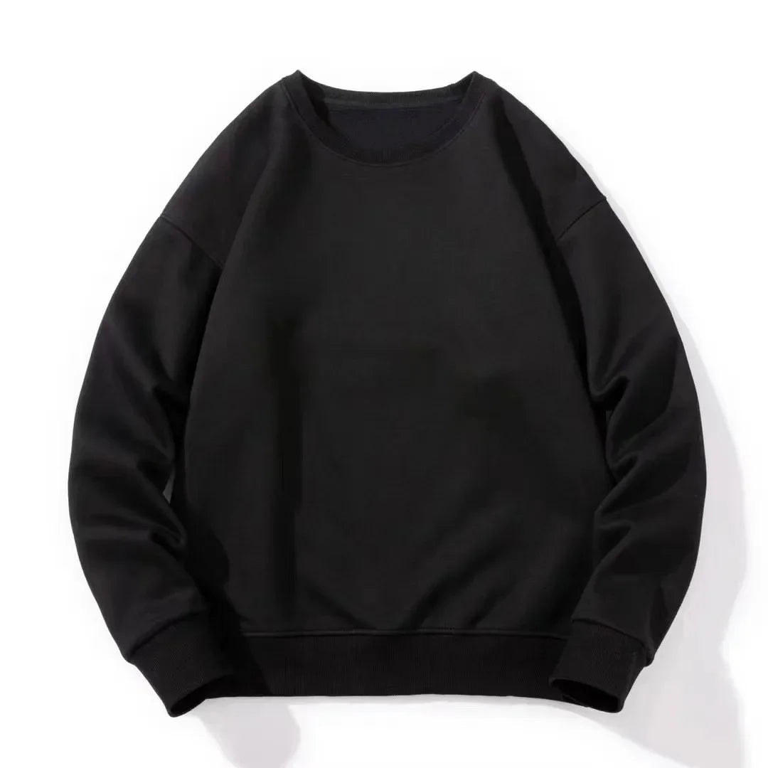 Thick Cotton Pullover Sweatshirt – Japanese-Inspired Comfort and Effortless Style for the Modern Gentleman