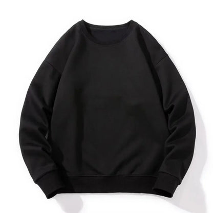 Thick Cotton Pullover Sweatshirt – Japanese-Inspired Comfort and Effortless Style for the Modern Gentleman