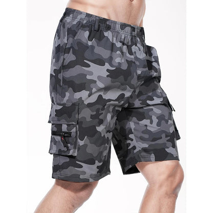 Men's Cargo Shorts Big Size Sports Knee Shorts Classic Short Pants Streetwear Straight Loose Work Casual Street Shorts - Ellianto fashion Men's