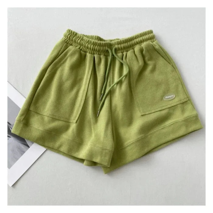 High-Waisted Slimming Casual Trunks Women's Korean Style Loose-Fit Wide-Leg Drawstring A- Line Pants New Arrival Student Trouser