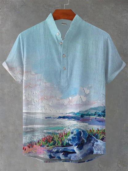 2025 Summer Hawaiian Short-Sleeve Shirt – Lightweight, Breezy Comfort and Effortless Casual Style for the Modern Gentleman