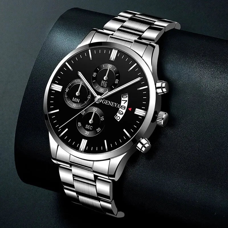 Fashion Men Watch Luxury Calendar Quartz Wrist Watch Business Watches Man Clock Male Bracelet Wristwatch - Ellianto fashion Men's