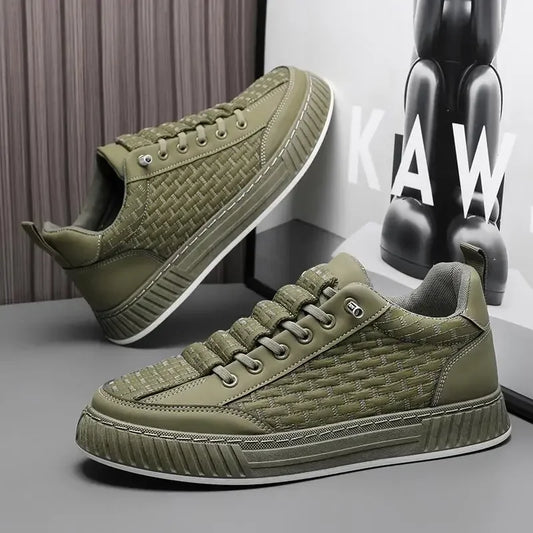 Men's Vulcanize Shoes Casual Non-slip Work Sneakers Male Korean Style Offer Breathable Autumn Trendy Cheap High Quality Fashion - Ellianto fashion Men's