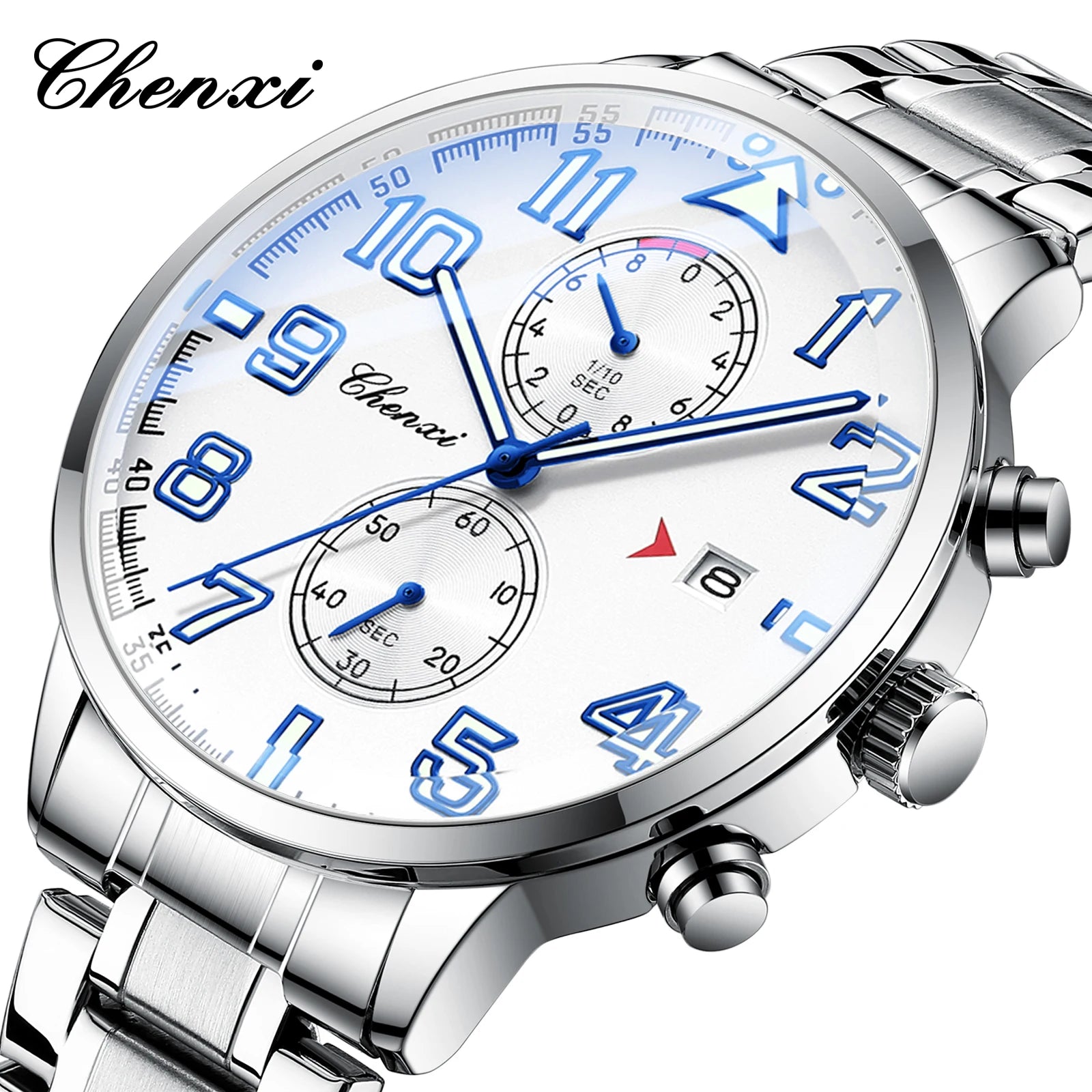 NEW Fashion Multifunction Men for Watches Top Brand Casual Sports Waterproof Wristwatch Chronograph Calendar Men's Watch Gifts - Ellianto fashion Men's
