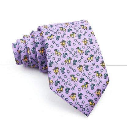 New 42 Colors Men Thin Silk Tie Soft Novelty Animal Fruit Skeleton Cravatas Casual Party Wedding Accessories Gift Free Shipping - Ellianto fashion Men's