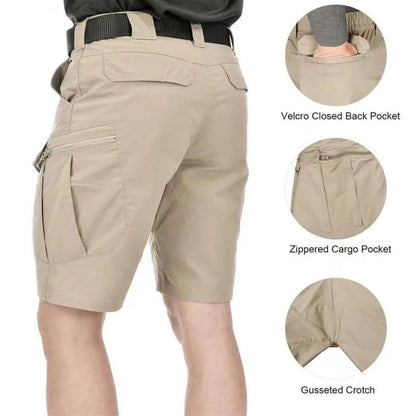 Men's Outdoor Cargo Shorts Summer Waterproof Urban Shorts Trekking Camping Hiking Climbing Trainning Fishing Panttdoor Sports - Ellianto fashion Men's