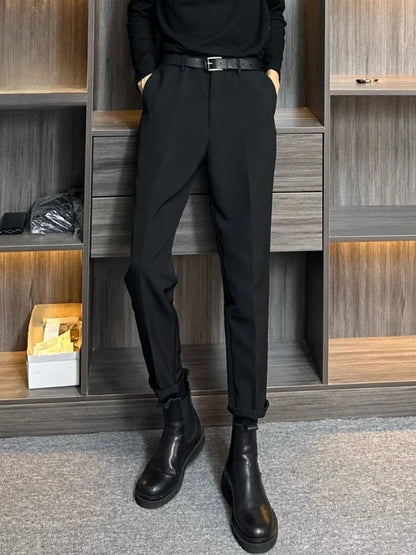Men's tailored blazer slim-fit business suit jacket men's formal business suit - Ellianto fashion Men's