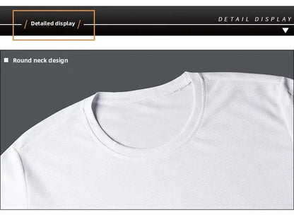 Summer Casual Sports Men's Short Sleeve T-Shirt plus Size Three-Piece Set New Style Long Pants Comfortable Breathable Clothing - Ellianto fashion Men's