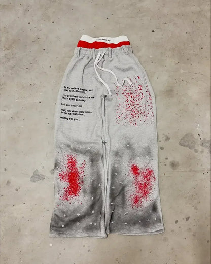 2025 Gothic Embroidered Joggers – Retro Hip-Hop Style and Oversized Comfort for the Modern Gentleman