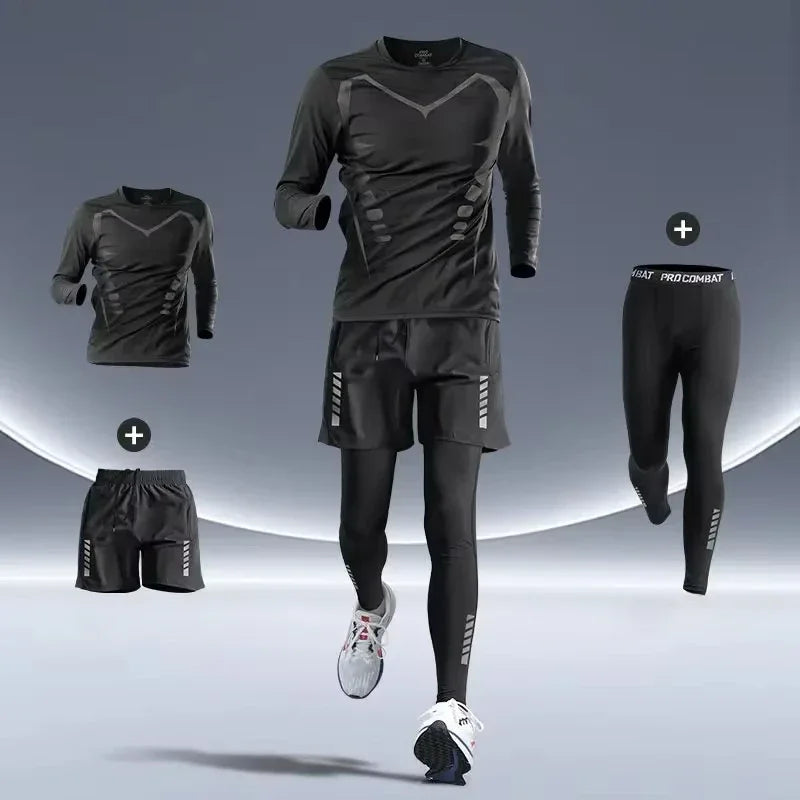 Men’s Premium Sports Set – Quick-Dry, Night-Safe & High-Performance for Running, Cycling & Training