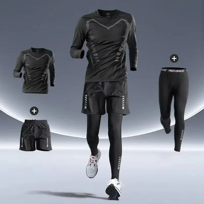Men’s Premium Sports Set – Quick-Dry, Night-Safe & High-Performance for Running, Cycling & Training