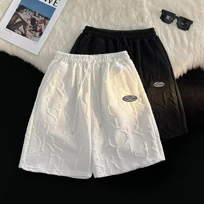 Summer Casual Sportswear Men's Short Sleeve T-Shirt And Shorts Set Loose Fit Trendy Brand Five-Quarter Length Comfortable - Ellianto fashion Men's