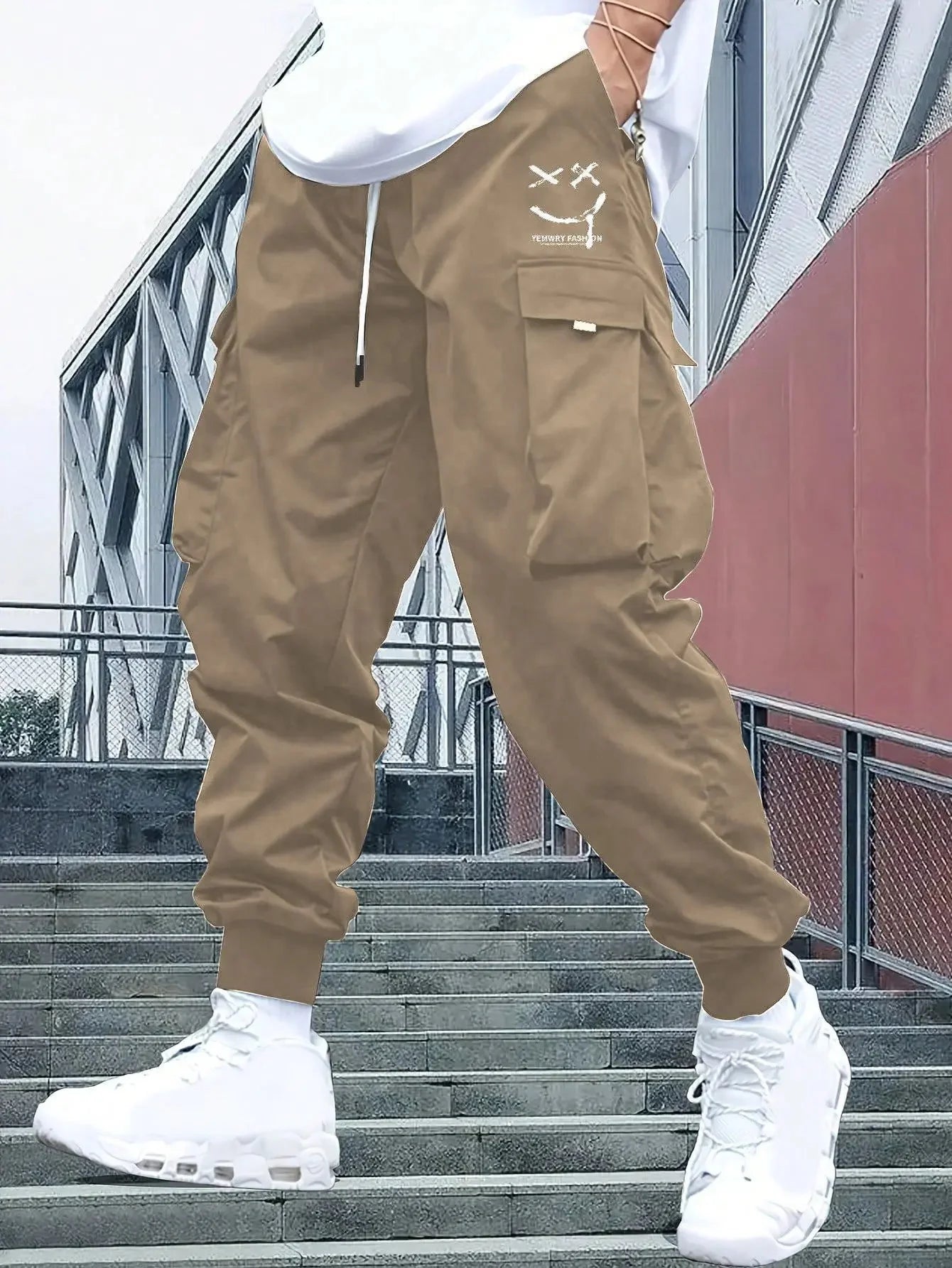 Fashionable High-Waisted Wide-Leg Casual Pants For Men New Summer Parachute Pants Versatile Sporty Trousers Ins Trendy - Ellianto fashion Men's