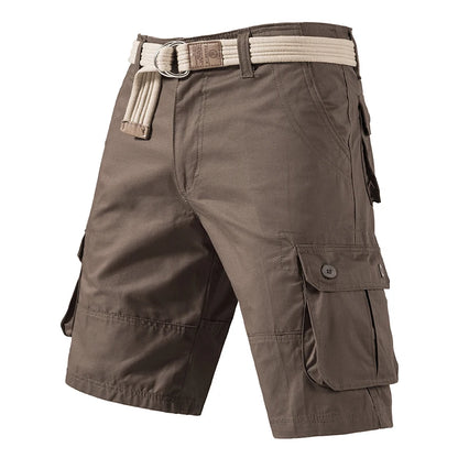 Cargo Knee Shorts Men Sports Casual Bermuda Shorts Plus Size Cotton Half Pants Golf Straight Running Gym Shorts Pants - Ellianto fashion Men's