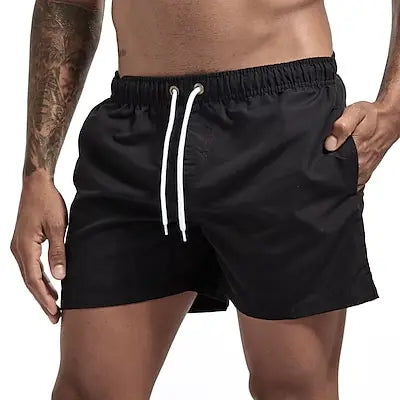 Men's Swim Shorts Swim Trunks Quick Dry Board Shorts Bathing Suit Breathable Drawstring With Pockets for Surfing Beach Summer - Ellianto fashion Men's