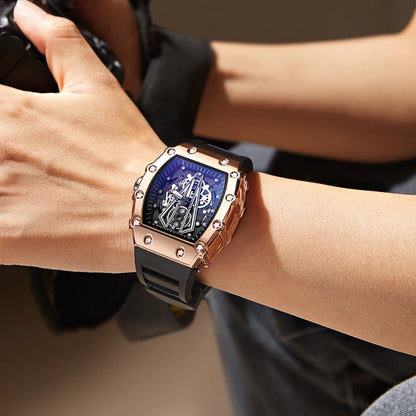 Foreign Trade Watch Large Dial For Men Quartz Waterproof Sport Square Luminous Watch For Men - Ellianto fashion Men's