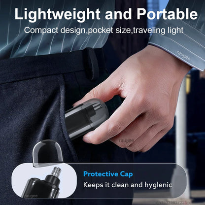 Electric Nose Hair Trimmer Mini Portable Nose Hair Remover for Men USB Rechargeable Trimmer for Nose and Ears Nose Hair Clipper - Ellianto fashion Men's
