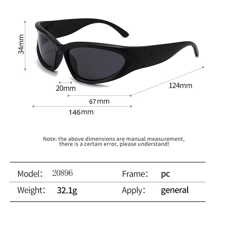 New Y2k Sunglasses For Men And Women Sports Cycling Glasses Uv400