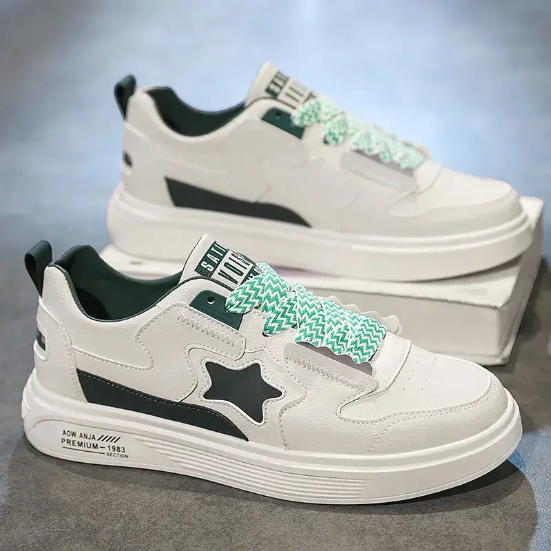 Men's Vulcanize Shoes Casual Non-slip Work Sneakers Male Korean Style Offer Breathable Autumn Trendy Cheap High Quality Fashion - Ellianto fashion Men's