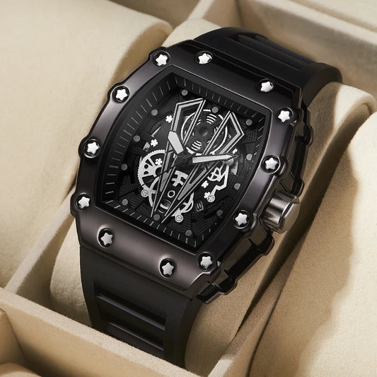 Foreign Trade Watch Large Dial For Men Quartz Waterproof Sport Square Luminous Watch For Men - Ellianto fashion Men's