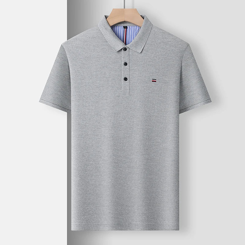 Men's Casual Fashion Polo Shirt Breathable and Comfortable Embroidered Top - Ellianto fashion Men's