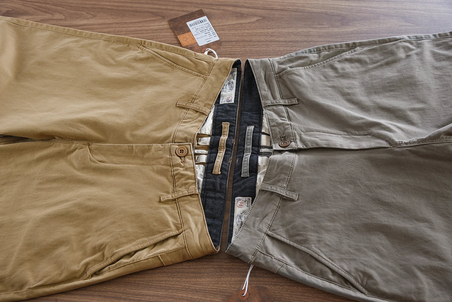 2025 Autumn New American Retro Woven Twill Cargo Pants Men's Simple 97.4% Cotton Washed Micro Elastic Straight Casual Trousers - Ellianto fashion Men's