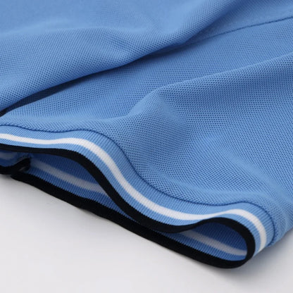 Summer Ice Silk Polo Shirt High-End T-Shirt Solid Color New Half Sleeve Non-Marking Casual Lapels Business Thin Menswear - Ellianto fashion Men's
