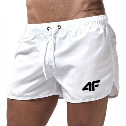 Men's Shorts 2025 Beach Trunks Summer Swim Gym Pants Quick Drying Swimming Homme Surf Ventilate Drawstring Fashion Casual Daily - Ellianto fashion Men's