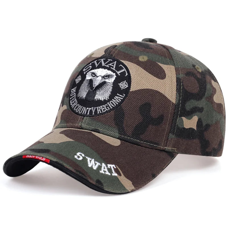 SWAT Army Cap Male Embroidered Eagle Black Baseball Caps Men Gorras Para Hombre Women Snapback Bone Masculino Tactical Cap - Ellianto fashion Men's