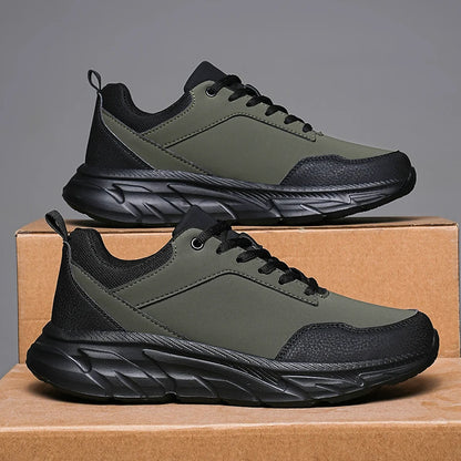 Autumn Men Sneakers Thick Soled Casual Shoes Men Cushioning Sports Shoes Outdoor Waterproof Walking Shoes Plus Size 39-48 - Ellianto fashion Men's