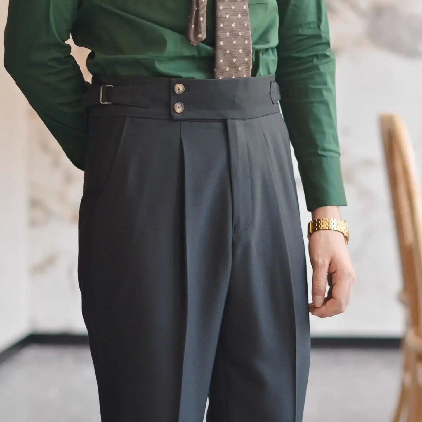 Ice Silk Baggy Cooling Office Trousers for Men Work Man Suits Pants Up Cheap Clothes Offer High Quality Stylish Fashion Spring - Ellianto fashion Men's