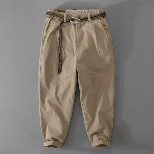 2025 New Men's clothing, Japanese workwear, pants, versatile, loose fit, youth heavyweight casual workwear, men's pants - Ellianto fashion Men's