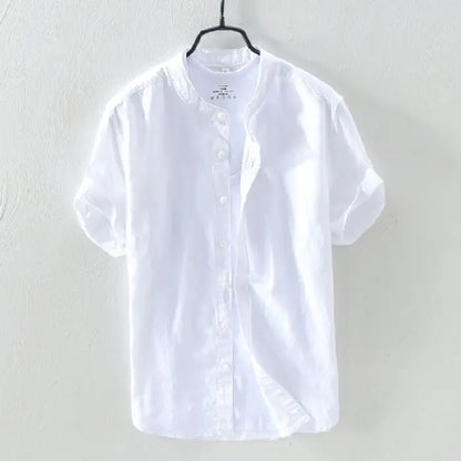 Effortless Elegance: Premium Men’s Business-Casual Cotton Shirt – Stay Sharp, Stay Comfortable, All Summer Long