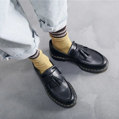 Fashionable men and women loafers tassel shoes British casual boots spring and autumn luxury high quality plus size 46 45 - Ellianto fashion Men's