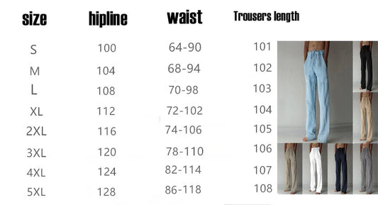Men's Cotton Linen Pants Joggers Sweatpants Streetwear Breathable Solid Color Linen Trousers Vacation Summer Loose Pants S-5XL - Ellianto fashion Men's
