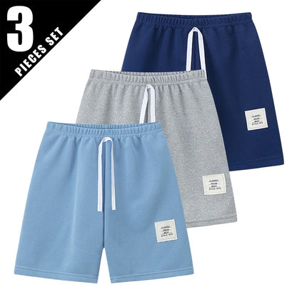 1/3 Pcs men Basic Joker Shorts Boy Leisure Sports Tether Pants Girl Fashion Comfortable Multicolor Combination Hot Pants - Ellianto fashion Men's