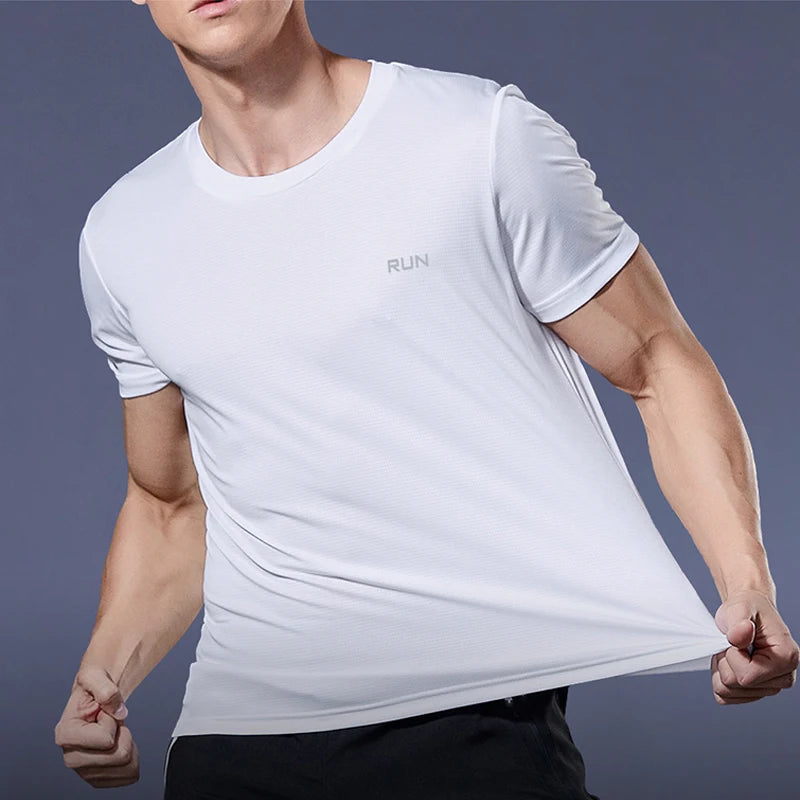 Set Summer Sport Gym t Shirt Men Quick Dry Running Bodybuilding Shirts Men Short Sleeve Fitness Tops Oversized Brazil t-Shirt Jersey - Ellianto fashion Men's
