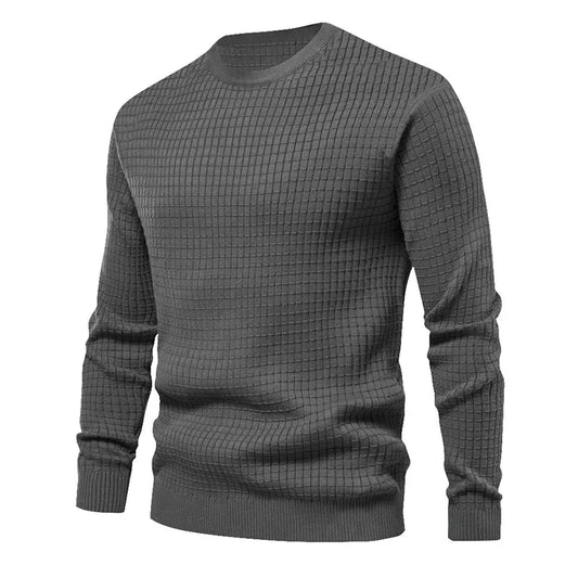 New Men's Crew Neck Sweatshirts Solid Color Large Sweatwear Spring Outdoor Jogging Tops - Ellianto fashion Men's