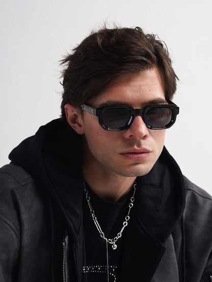 Men’s Vintage Rectangle Sunglasses – Lightweight Retro Style with UV400 Protection for Effortless Luxury and Fashionable Sunwear