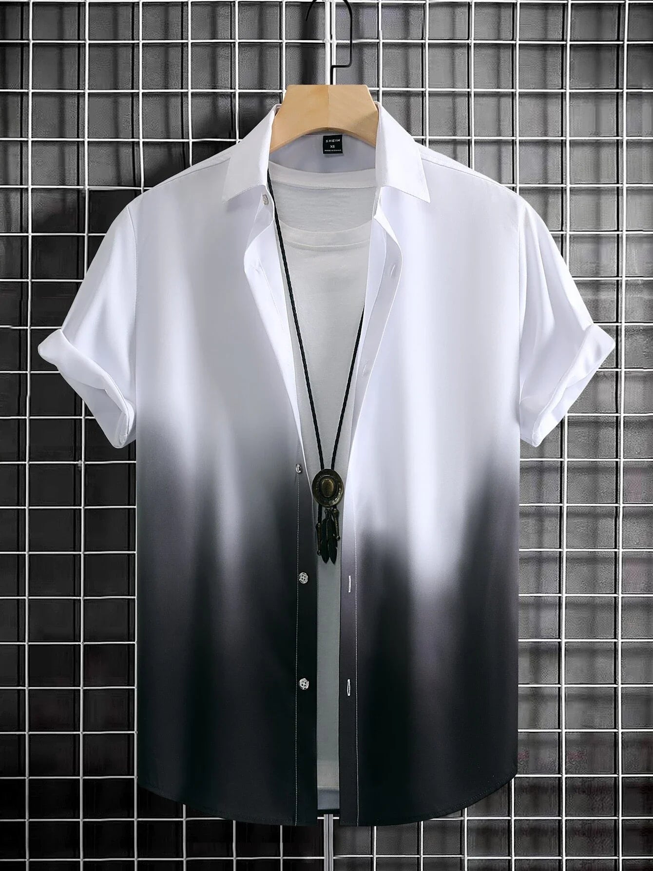 Men's Shirt Summer Clothing Gradient Design Graphic 3D Print Shirts Short Sleeve Tops Streetwear Loose Casual Hawaiian Shirts - Ellianto fashion Men's