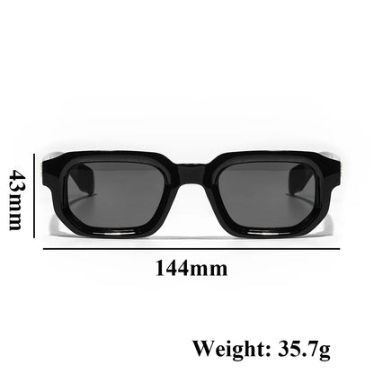 Men’s Vintage Rectangle Sunglasses – Lightweight Retro Style with UV400 Protection for Effortless Luxury and Fashionable Sunwear