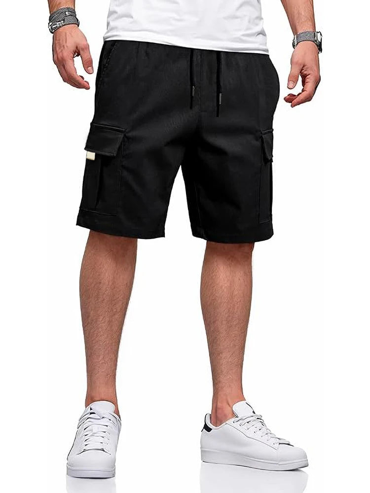 2025 New Men's Cargo Shorts Multi-Pocket Overalls Summer Light weight Comfortable Pants Outdoor Casual Sports Pants - Ellianto fashion Men's