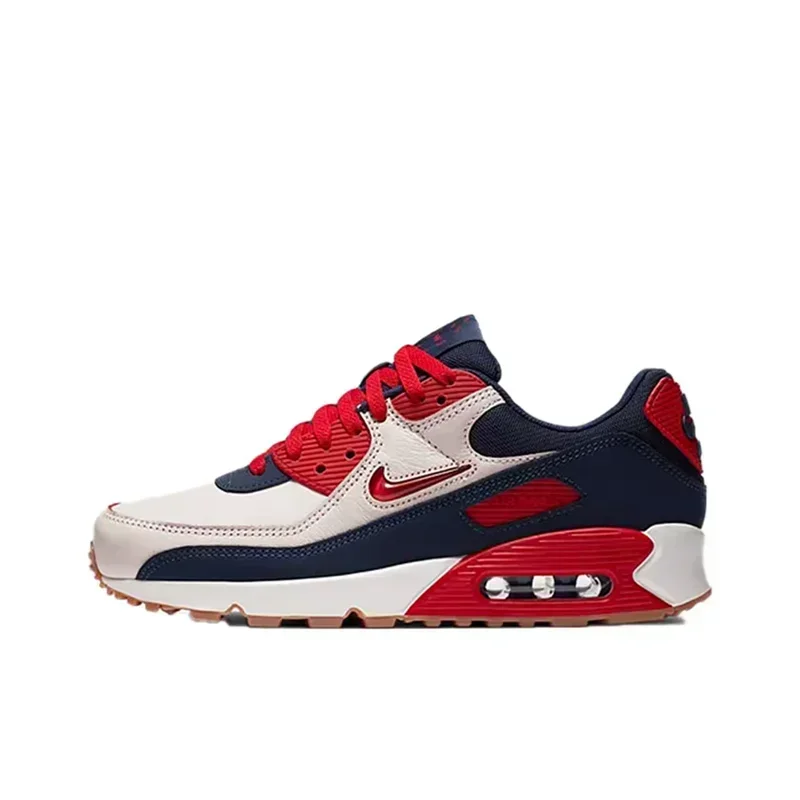 Nike Air Max 90 Next Nature White Black Classic Mesh Air Cushion Men Women Athletic Running Shoes Breathable Sneakers DH8010-101 - Ellianto fashion Men's