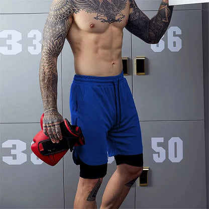 Men's Multi Pocket Shorts Fitness Shorts Casual Beach Sports Lined Skinny Shorts Everyday Style Mesh Camouflage Running Shorts - Ellianto fashion Men's