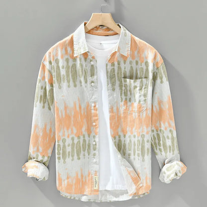 Men’s 100% Cotton Retro American Casual Shirt – Timeless Style with Lightweight, All-Day Comfort for the Modern Gentleman