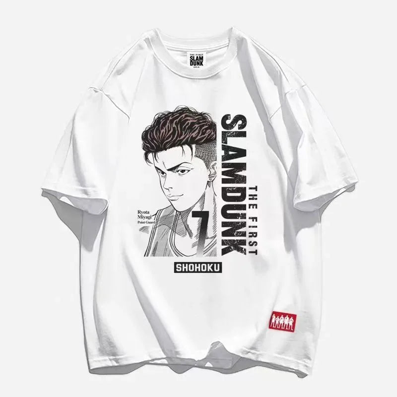 2023 Slam Dunk Anime Basketball T-Shirt – Lightweight Cotton Comfort and Effortless Sporty Style for the Modern Gentleman
