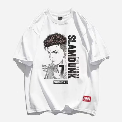 2023 Slam Dunk Anime Basketball T-Shirt – Lightweight Cotton Comfort and Effortless Sporty Style for the Modern Gentleman