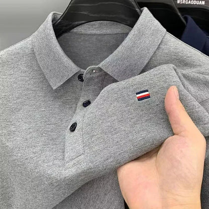 Hot Sale Comfortable Breathable Versatile Summer High Quality Top New Men Casual Polo Shirt Male Fashion Embroidered Long Sleeve - Ellianto fashion Men's